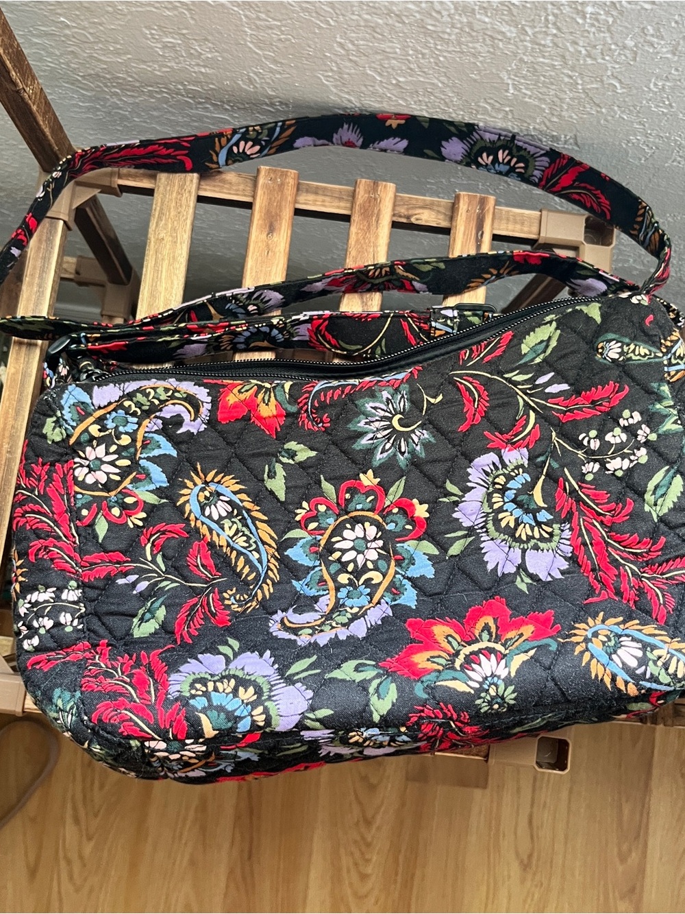 Vera Bradley Women's Outlet Cotton Essential Crossbody Venetian Paisley